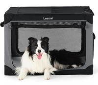 Lesure Soft Collapsible Dog Crate - 36 Inch