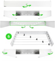 Wall Mounted Clothes Drying Rack for Laundry