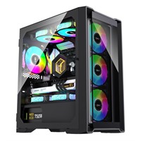 GIM Micro ATX PC Case, Gaming Computer Case with