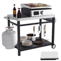 GLOWYE Outdoor Portable Grill Carts, BBQ Foldable