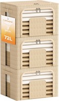 Furnhome 3 Pack Clothes Storage Organizer, Large