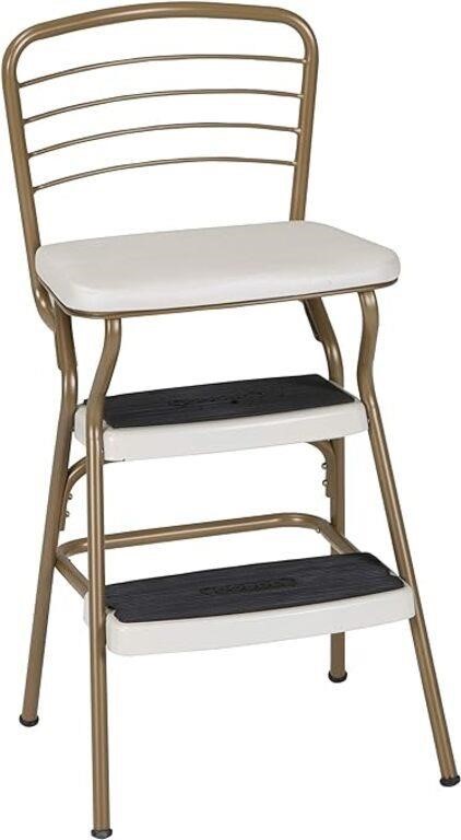 COSCO Stylaire Retro Chair + Step Stool with Flip-