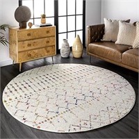 nuLOOM Moroccan Blythe Area Rug - 4 Round Accent R