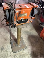 Kmart Bench Grinder with Stand and Barrel Pump