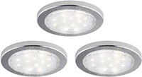 Bazz Integrated LED Under-Cabinet Puck Lights, Lin