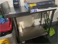 S/S Mobile Preparation Bench Approx 500mm x 1m