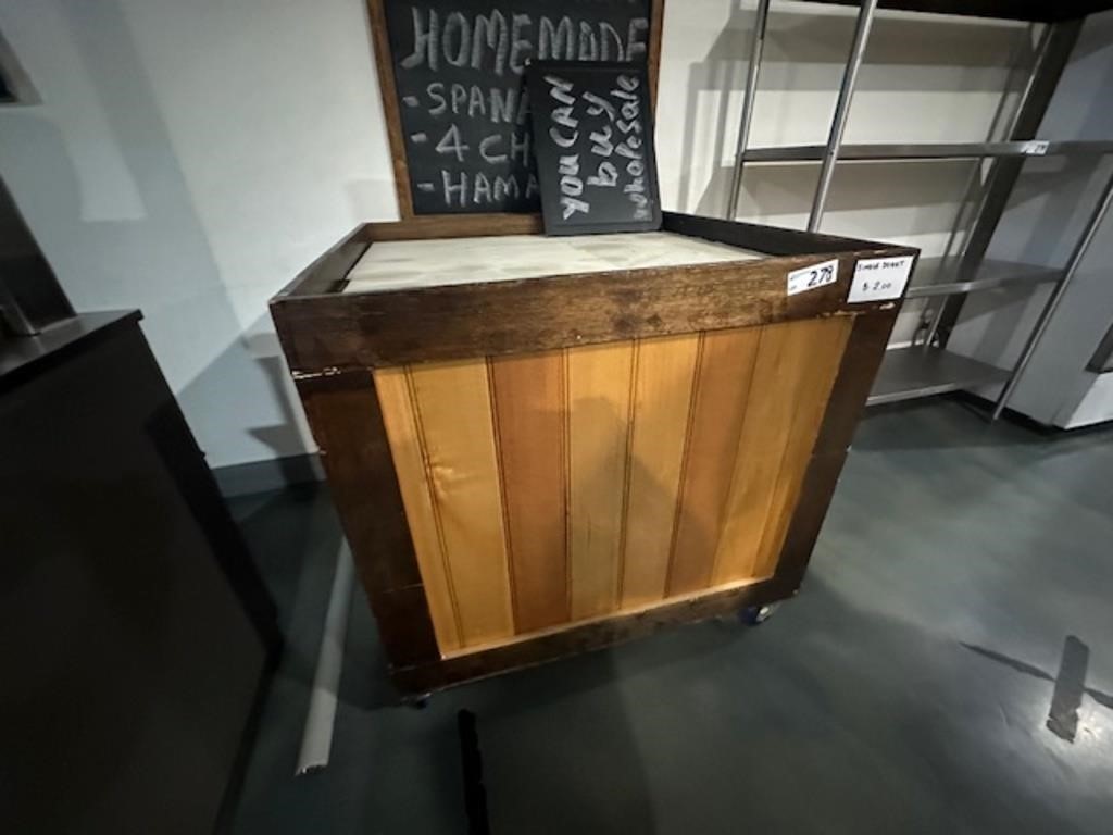 Timber Mobile Display Stand & 2 Timber Blackboards