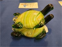 ART GLASS TURTLE PAPERWEIGHT