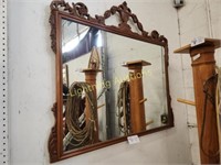 HAND CARVED WALL MIRROR