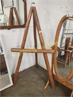 EASEL MADE OF NATURAL POLISHED BRANCHES