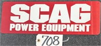 SCAG Equipment Aluminum Advertising Sign 6x18