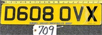 European License Plate