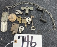 Military Dog Tags, Skeleton Key & More