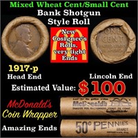 Lincoln Wheat Cent 1c Mixed Roll Orig Brandt McDon