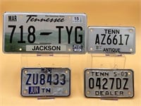 Set Of Tennessee License Plates