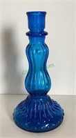 9 1/2 inch blue glass decanter    1930
