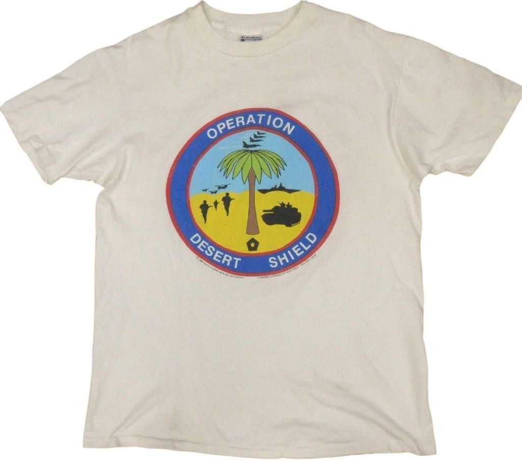Sealed Operation Desert Shield Large Beefy T-Shirt