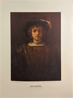 A Charming Portrait by Rembrandt Artist's Son Titu