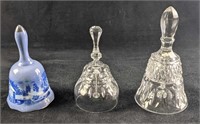 Three Bell Crystal & Ceramic Lot