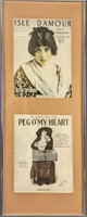 Framed Antique Sheet Music Covers