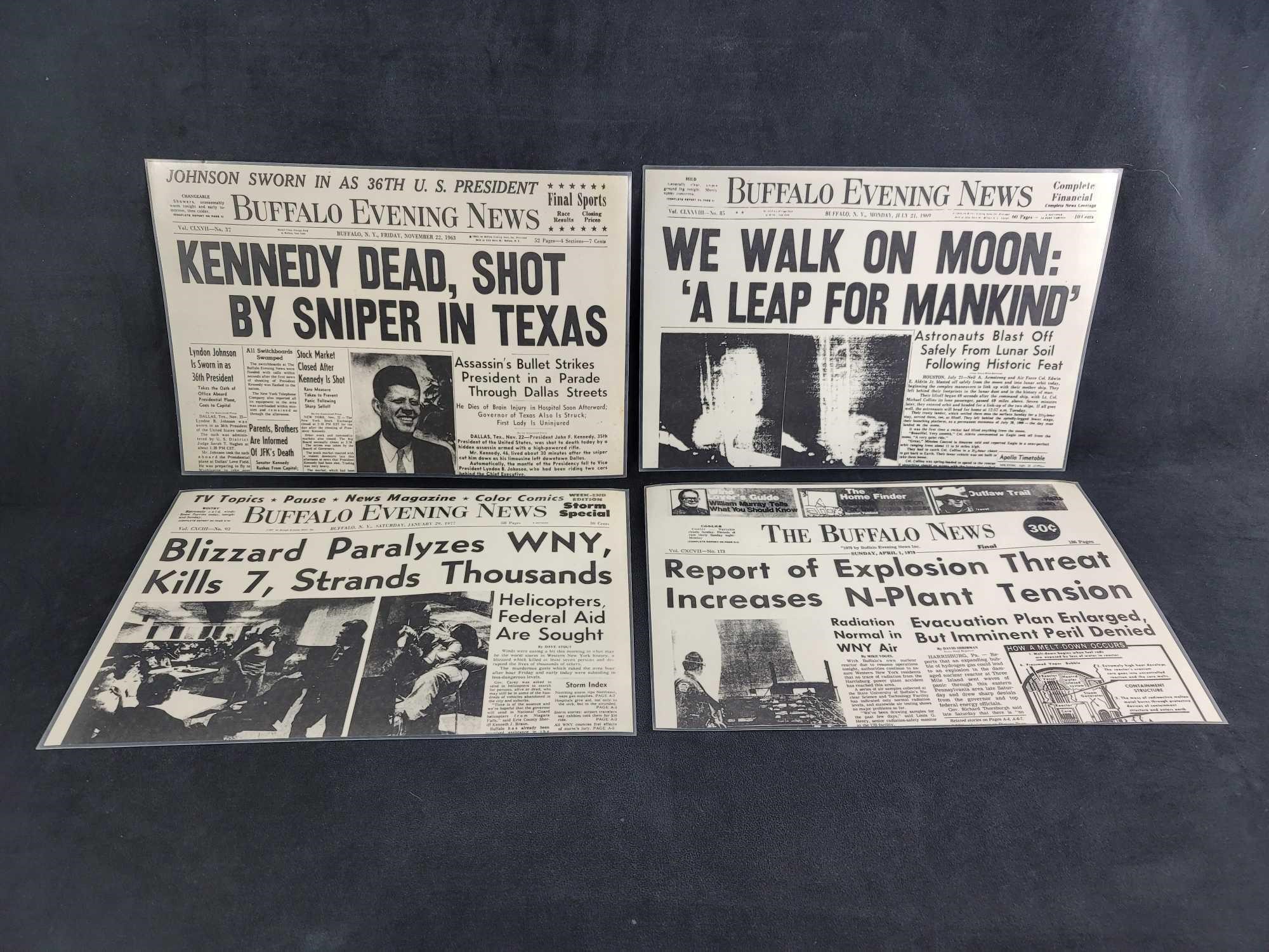 The Buffalo News 1960 and 1970 News Worthy Placema