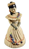 Ceramic Art Studio Fiva Lady In Dress Bell