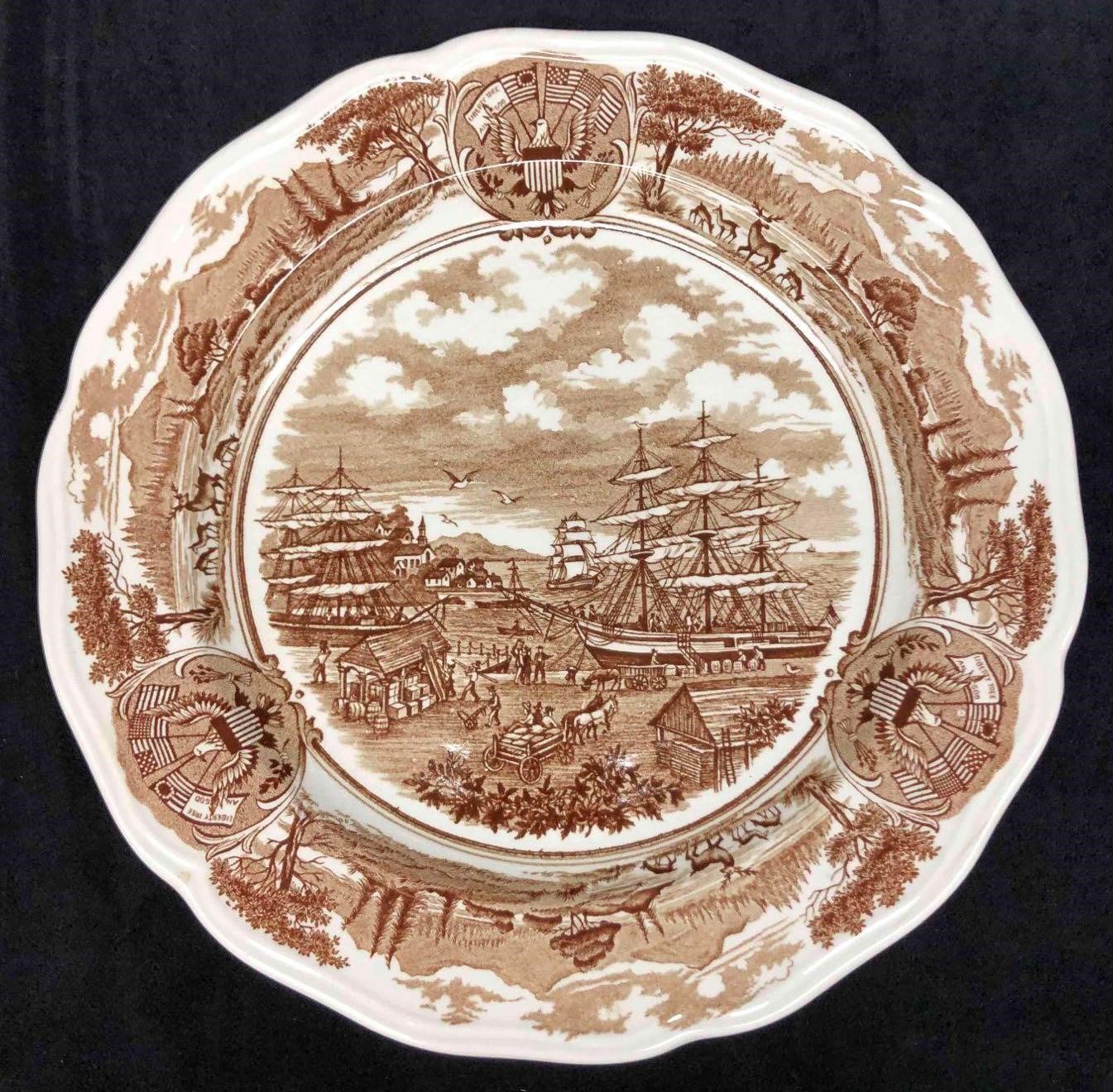 Royal Staffordshire China Plate American Legend Pa