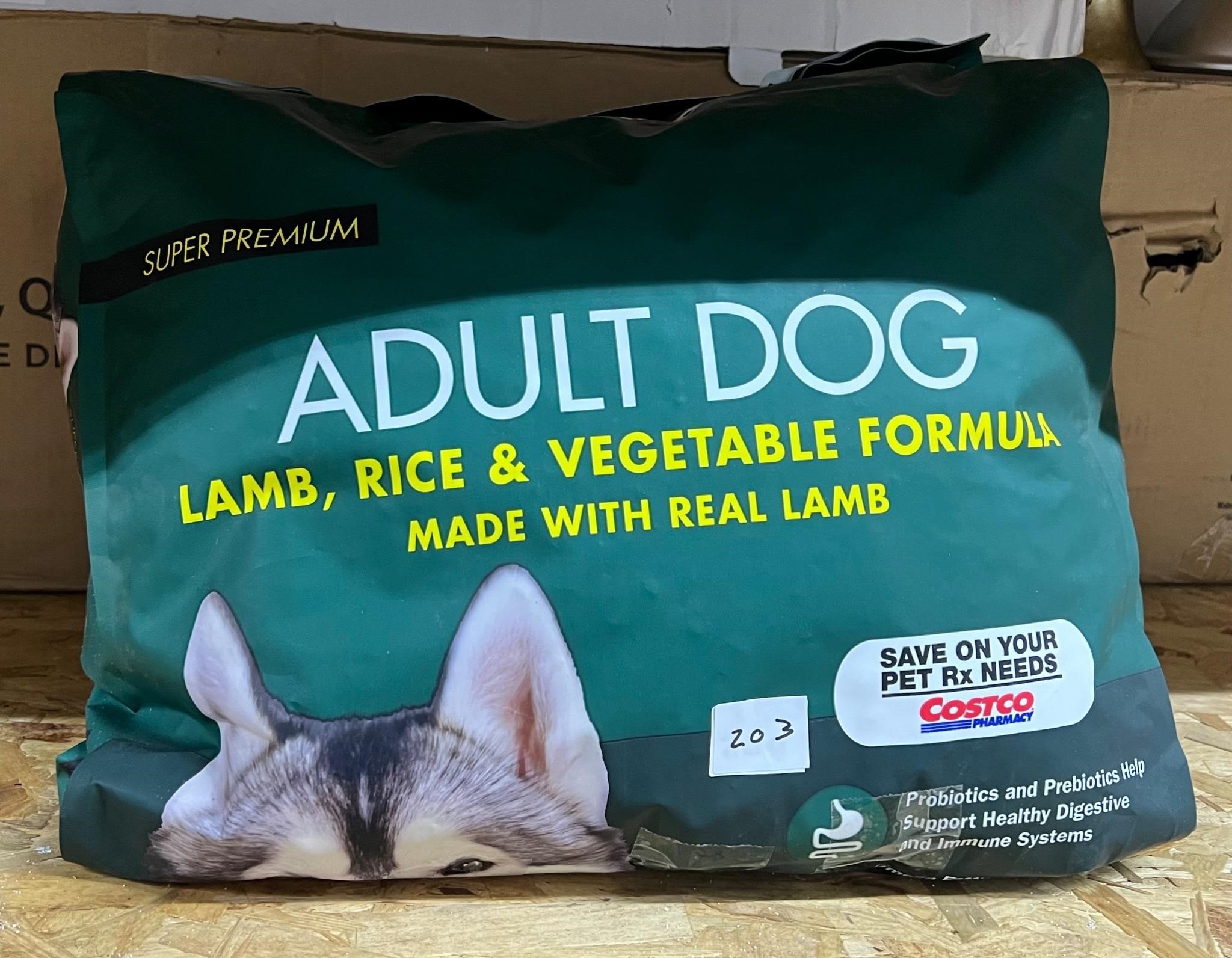 Kirkland Lamb, Rice & Veg Adult Dry Food 1/2 bag