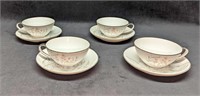 4 Retired Jyoto China Spring Cups & Saucers A