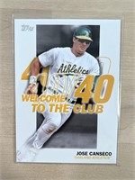 Jose Canseco Welcome to the Club Insert