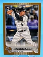 Colton Welker Topps Gold /2022 Rookie