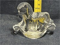 Glass Rocking horse