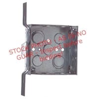 Electrical 4in. Square Metal Box with Bracket