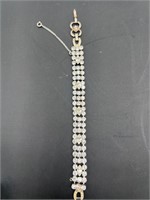 Vintage Weiss Rhinestone Bracelet
