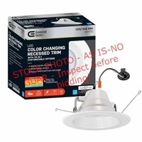 CE 6in.led color changing recessed light trim