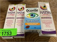 3ct.iVIzIA eyelid cleanser & Ocuvite blue light
