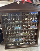 TeaSpoon collection and 29x40x3in wood case