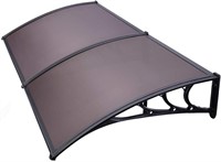 Polycarbonate window door awning Brown with black