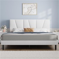 Full Bed Frame Bed Upholstered Platform with