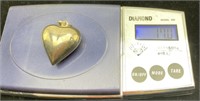 17g silver heart pendant