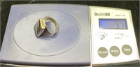 9,7g Silver ring size 8