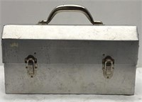 Vintage Aluminum Lunch Box 14x7.5in