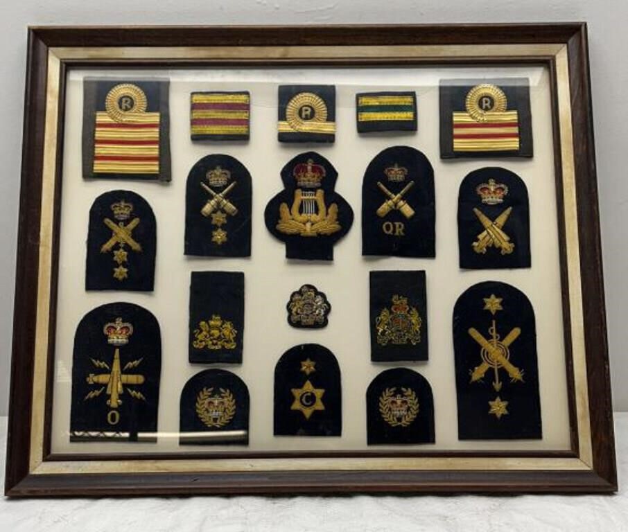 Military Cloth Emblem collection 22.5x18.5in