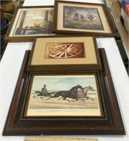 Lot of wall art w/ picture frame