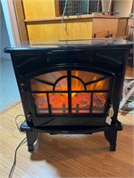 electric fireplace heater- works