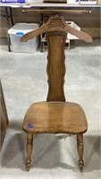 Wood valet chair-38in tall
Scratches