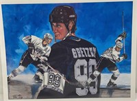 11x14in Wayne Gretzky print numbered/5000