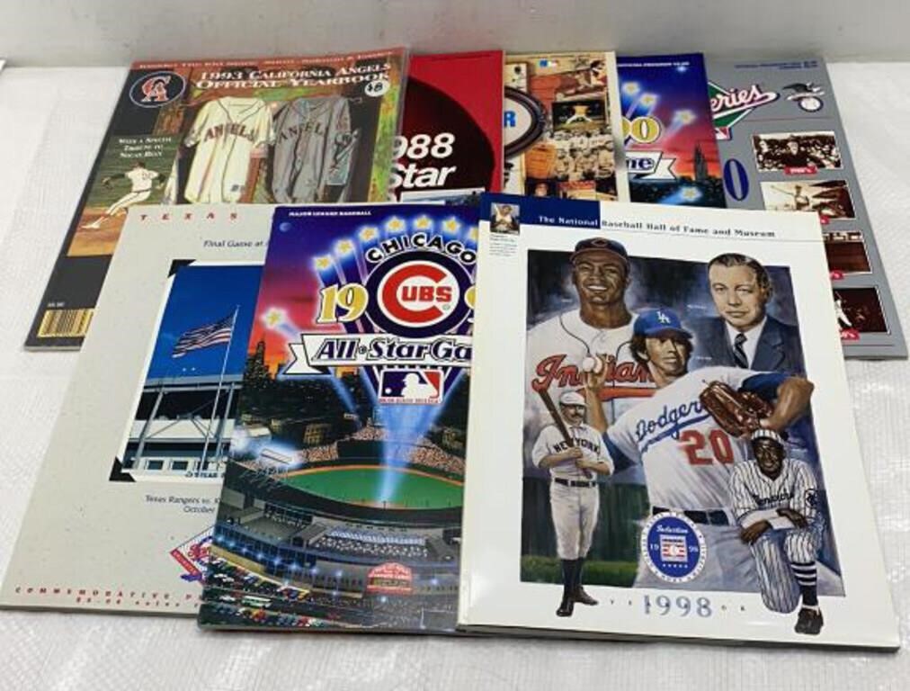 Baseball official programs and yearbook