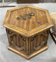 Riverside end table-24 x 28 x 19.5 
Handles not