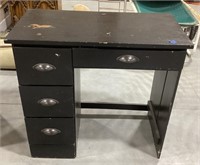 Wood desk-32 x 17 x 29.75-paint chipping